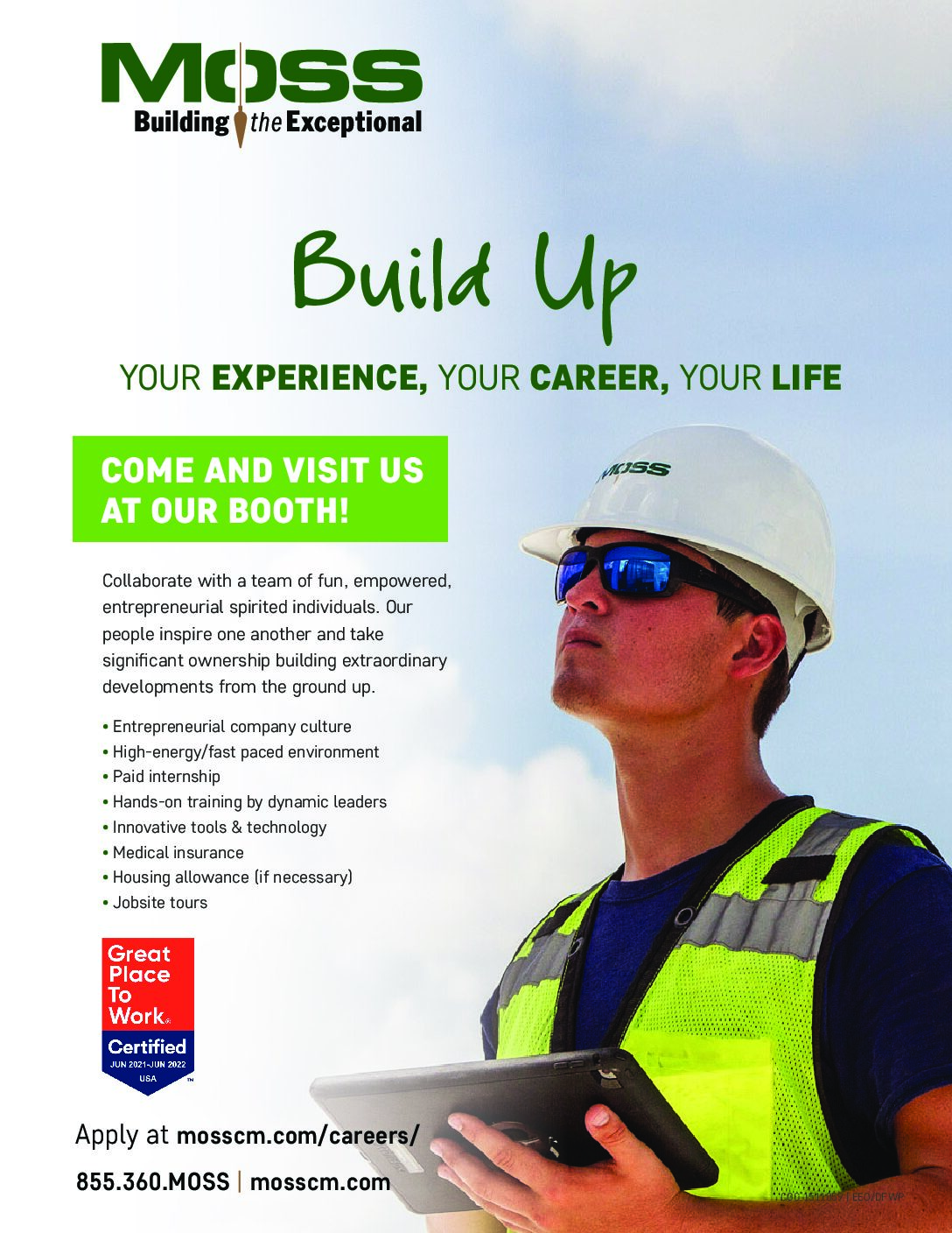 Moss UC Career Fair Construction Pamphlet