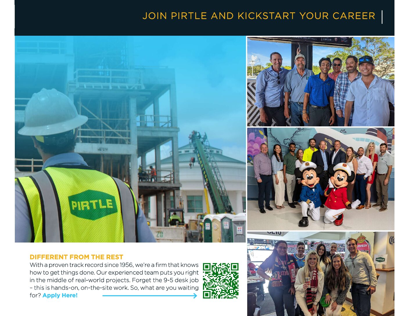 JOIN PIRTLE AND KICKSTART YOUR CAREER